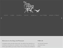 Tablet Screenshot of dogandpheasant.com